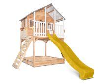 Lifespan Kids Winchester Cubby House with Elevation Platform and Yellow Slide