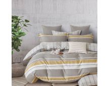 300TC Theodore Grey Reversible Cotton Quilt Cover Set King