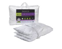 Bianca 1150g Relax Right Pure Microfiber 3 in 1 Adjustable Standard Pillow 49 x 72cm