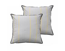 Bianca Pair of Baxter Grey European Pillowcases