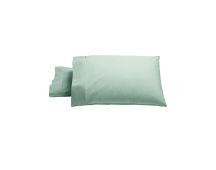 Bianca Pair of Heston Cotton Percale Standard Pillowcases Sage