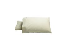 Bianca Pair of Heston Cotton Percale Standard Pillowcases Stone