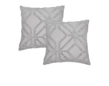 Bianca Pair of Willow Silver European Pillowcases