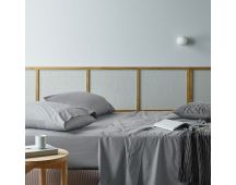 Bianca Natural Sleep Recycled Cotton and Bamboo Sheet Set Silver King