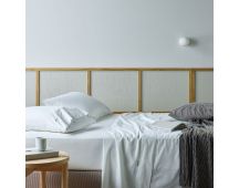 Bianca Natural Sleep Recycled Cotton and Bamboo Sheet Set White Split King