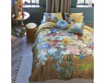 Bedding House Van Gogh Bouquet d'Anniversaire Gold Cotton Sateen Quilt Cover Set King