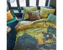 Van Gogh Evening Twilight Ochre Cotton Sateen Quilt Cover Set King