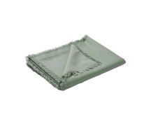 Vintage Design Homewares Gypsy Green Washed Linen Cotton Table Runner 35 x 180cm