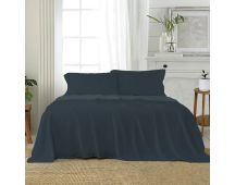 J Elliot Home Soft Microfiber Sheet Set Queen Charcoal (with a hint of Navy)