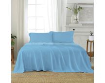 J Elliot Home Soft Microfiber Sheet Set Queen Pale Blue