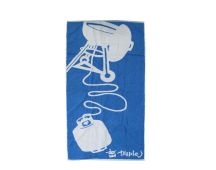 Triple J Blue 100% Cotton Beach Towel 75 x 150 cm