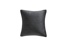 Private Collection Barlow Slate Embroidered Velvet Square Filled Cushion 45 x 45cm