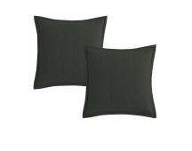 Platinum Collection Pair of Ascot Granite European Pillowcases 65 x 65 + 16cm