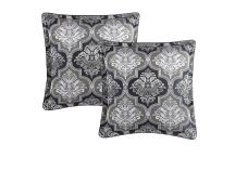 Davinci Pair of Chamonix Silver European Pillowcases 65 x 65cm