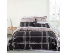 Logan and Mason Charlie Slate Quilt Cover Set Single