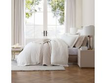 Private Collection Marbella Ivory 100% Cotton Matelasse Quilt Cover Set Queen