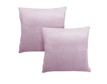 Alastairs Augusta Blush Pair of Flannel Fleece European Pillowcases