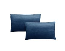 Alastairs Augusta Navy Pair of Flannel Fleece Standard Pillowcases