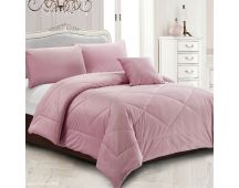 Georges Fine Linens Carrington Quilt / Comforter Set Pink Super King