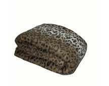 Elements 240GSM Polar Fleece Blanket 220cm x 240cm Leopard - Queen