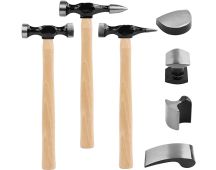 SWANLAKE GARDEN TOOLS 7 Piece Auto Body Repair Kit, Auto Body Tools, Auto Body Repair Tools with Carbon Steel Hammer Heads (SW-66076)