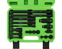 SWANLAKE 18Pcs Drive Tool Accessory Set Extension Bars Impact Universal Joint