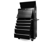 Black15 Drawer Tool Box Trolley Cabinet Storage Cart Garage Toolbox Organiser