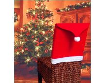 Christmas Chair Covers Tablecloth Runner Decoration Xmas Dinner Party Santa Gift, 6x Chair Covers