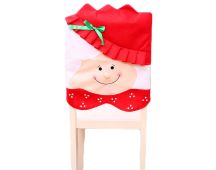 6x Christmas Cute Lady Santa Hat Chair Covers Dinner Home Décor Ornaments Gift, Mrs Santa