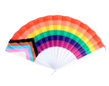 1x Rainbow Gay Pride Fabric Cooling Fan LGBTQ