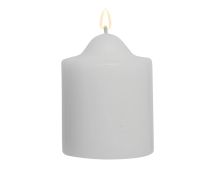 48x Premium Church Candle Pillar Candles White Unscented Lead Free 24Hrs - 5*10cm