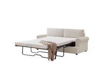 PHEBE 3 Seater Sofa bed with Separate Foam Mattress- Corduroy Cream