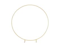 3M Gold Wedding Hoop Round Circle Arch Backdrop Flower Display Stand Frame Background