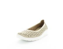 AEROCUSHION Women's MARLON Wedges Beige Brushed Shoe 9US