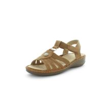 AEROCUSHION Women's MINARA Sandals Tan Shoe 7US