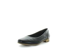 AEROCUSHION Women's MITTEN Flats Black Shoe 6US