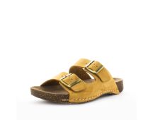 SOFT TREAD ALLINO Women's BRODIE Sandals Mustard Nubuck Shoe 37EU