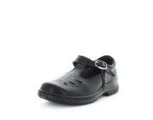 WILDE SCHOOL Boy's JARRELL School Black Smooth Shoe 10US