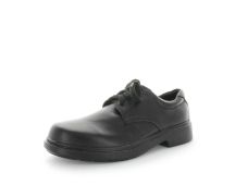 WILDE SCHOOL Boy's JENKIN School Black Smooth Shoe 42EU