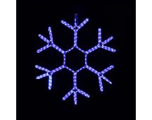 LED Ropelight Snowflake Twinkle Cool White