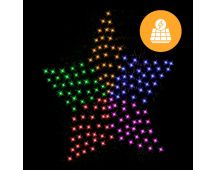 Solar 150 LED Star Net – Rainbow Color 150cm