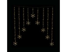 LED Snowflakes Curtain Lights avialable in 2 Colors - Warm White