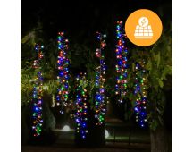 Solar 480 LED Cluster Chain Lights available in 2 Colors - Multicolor