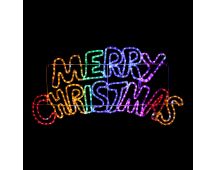 LED Merry Christmas Ropelight Rainbow 100cm