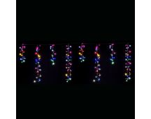 LED Dancing Cluster Icicles 9m Available in 2 Options - Multicolor (6 Colors)