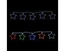 LED Ropelight 5 Stars Chain available in 2 Colors - RGBYW