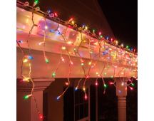 Battery Operated 200 LED Icicle Lights – Available in 2 Colors - Multicolor