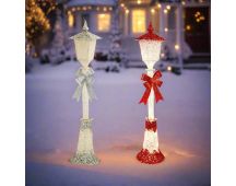 LED Glitter Street Lamp 120cm Twinkle available in 2 Colors - Red