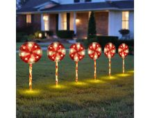 Jumbo Lollipop Path Lights 6pk Flash