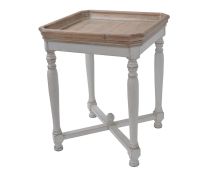 SHABBY SQUARE SIDE TABLE